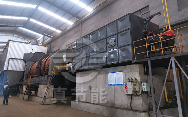 藥渣烘干機干燥現場