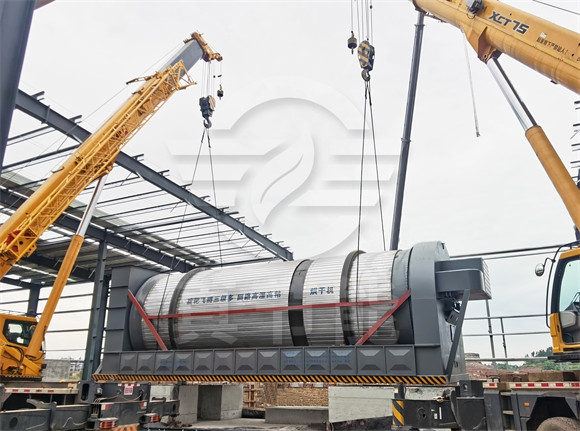 藥渣烘干機吊裝 藥渣烘干機吊裝